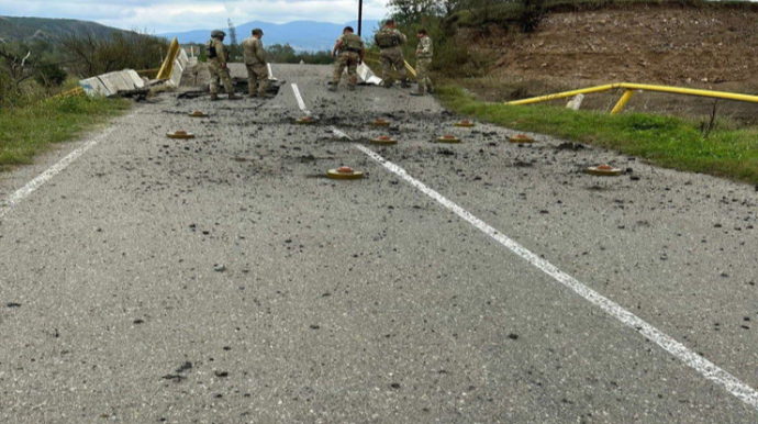 Separatçılar Ağdərədən çıxmazdan əvvəl yolu minalayıb - FOTO