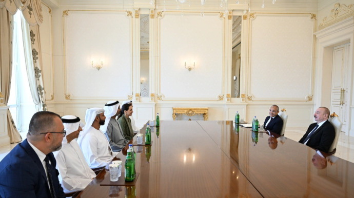 Prezident BƏƏ-nin iş adamlarını qəbul etdi - FOTO