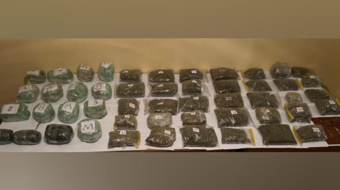 İrandan Azərbaycana 40 kq narkotik keçirilməsinin qarşısı alınıb  - FOTO