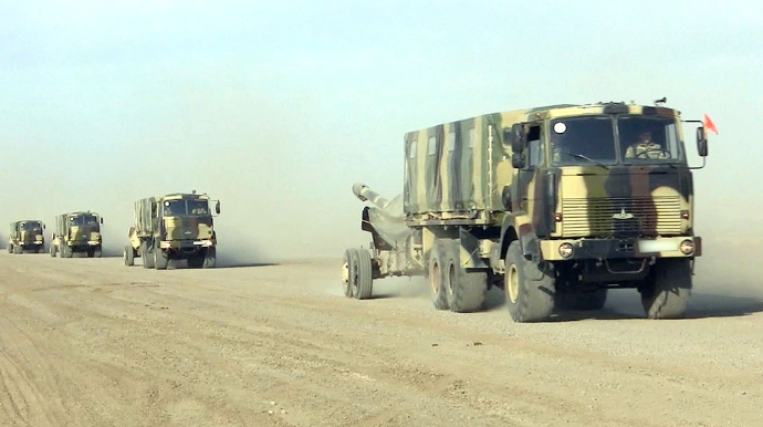 Artilleriya bölmələri ilə yeni tədris dövrünün məşğələləri keçirilir  - VİDEO 