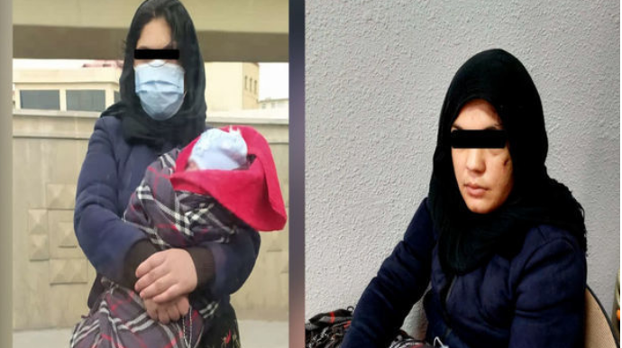 В Баку задержана женщина с младенцем, занимавшаяся попрошайничеством - ВИДЕО