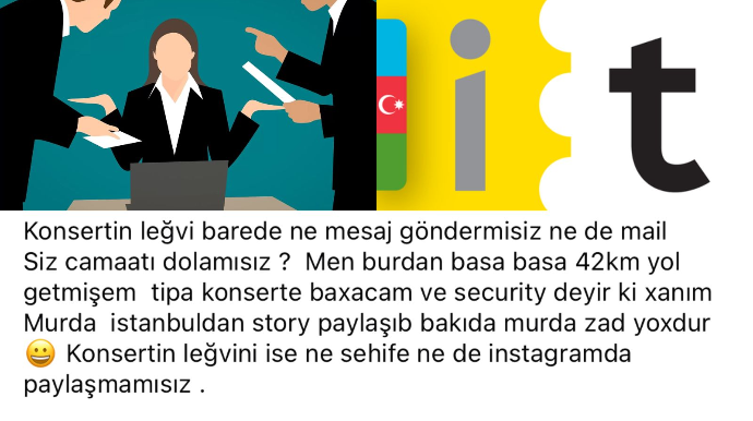 Məşhur bilet şirkəti ləğv olunan konsertlərlə bağlı məlumat vermir? – “iTicket”dən narazılıq - FOTO