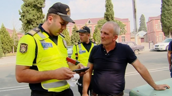 Gəncədə 34 sürücü inzibati məsuliyyətə cəlb edilib - FOTO