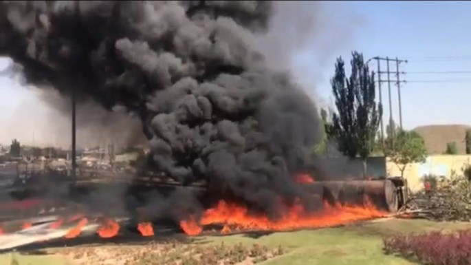 Yanacaqdaşıyan tanker partladı:  2 ölü - VİDEO 