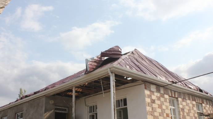 Cocuq Mərcanlıda çoxsaylı evlərə ziyan dəyib