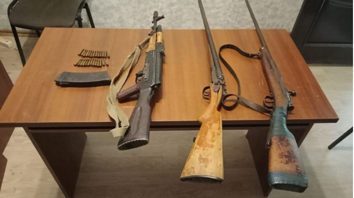 Xankəndidə silah və sursatlar aşkarlanıb 