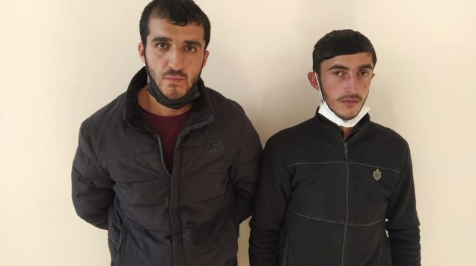 Qubada mal-qara oğruları saxlanılıb  - FOTO