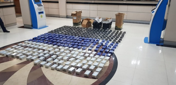 Qanunsuz yolla gətirilən külli miqdarda siqaretin realizə edilməsinin qarşısı alınıb - FOTO - VİDEO