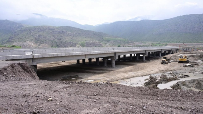 Ağbənd-Kəlalə avtomobil körpüsünün tikintisi başa çatdı 