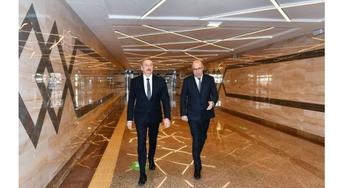 Ильхам Алиев принял участие в открытии станции метро "Ходжасан" - ОБНОВЛЕНО  - ФОТО
