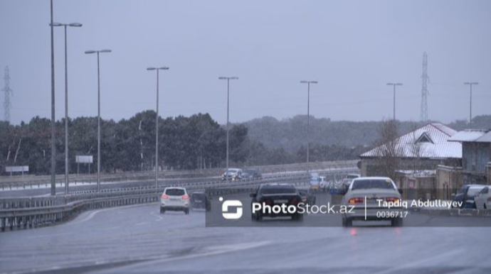 Погода на территории Азербайджана: весь день будет идти снег