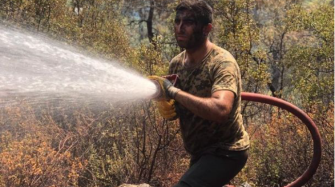 Türkiyədə yanğınla mübarizə aparan FHN əməkdaşlarının yeni görüntüləri  - FOTO - VİDEO