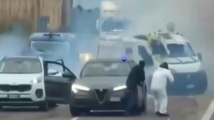 İnkassator avtomobilinə hücum: film kimi cinayət - VİDEO