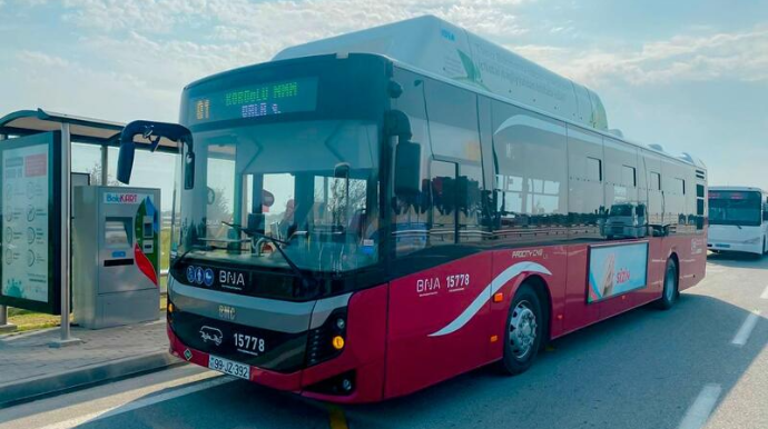В Баку запущен новый автобусный маршрут  - ФОТО