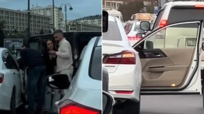 Xətaidə şiddətə məruz qaldığı deyilən qadına sürücülər belə kömək etdi – ANBAAN VİDEO 