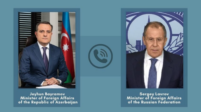 Ceyhun Bayramovla Sergey Lavrov arasında telefon danışığı olub