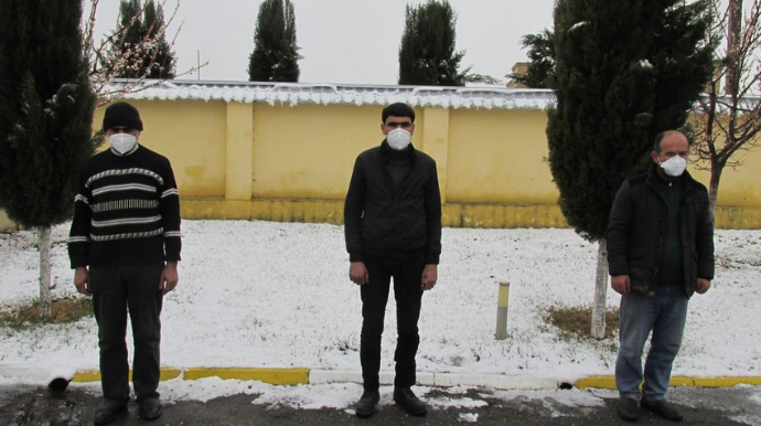 Azad olunmuş ərazilərə keçməyə cəhd göstərən şəxslər saxlanıldı  - FOTO