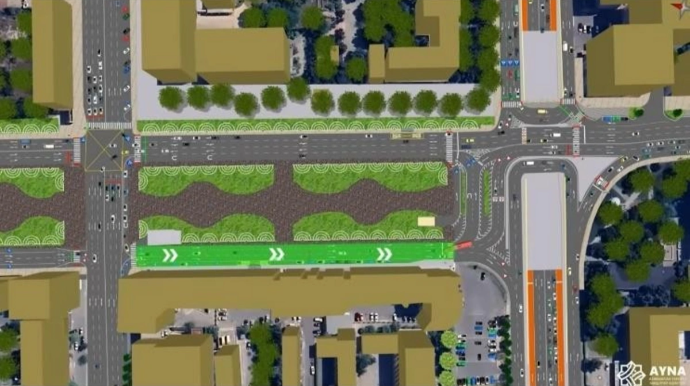 Bakının bu küçəsində hərəkətin təşkilində dəyişikliklər edilir - FOTO - VİDEO