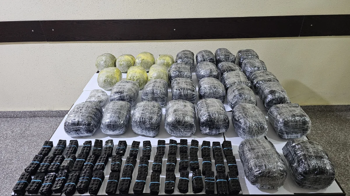 İranla sərhəddə əməliyyat: 35 kiloqram narkotik aşkarlandı 