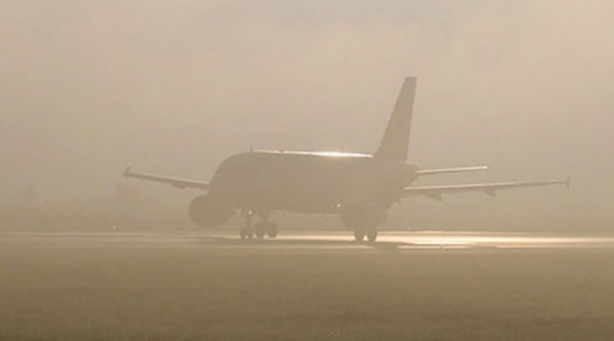 Kəskin duman hava limanının işinə təsir edib