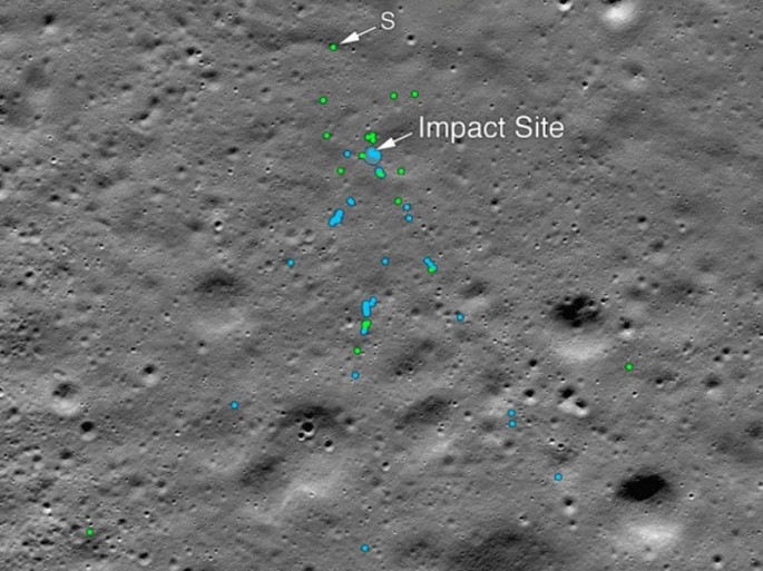 NASA Ayın səthində Hindistanın kosmik aparatının qalıqlarını aşkar edib