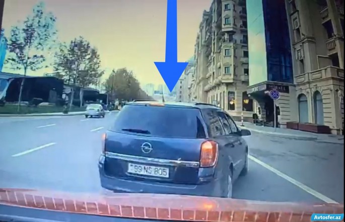 Qəza törədib hadisə yerindən yayındı - 99 NS 805- VİDEO