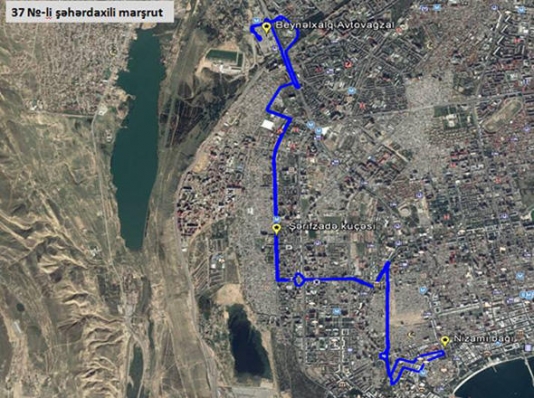 Daha bir marşrutun hərəkəti dəyişdirilir - Bakıda