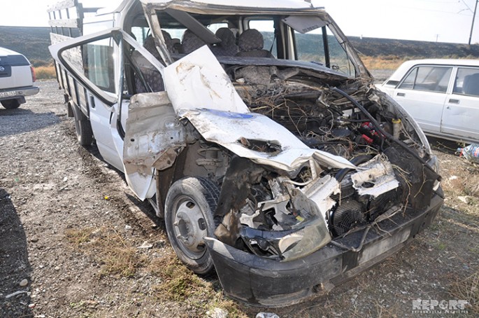Sabirabadda ağır yol qəzası: ölən və yaralanan var - FOTO