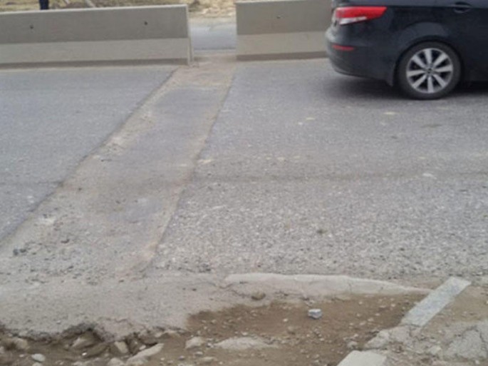 “Bir aydan sonra asfalt çökdü…” - FOTO