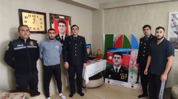 Bayram münasibəti ilə şəhid ailələri ziyarət edilib  - FOTO