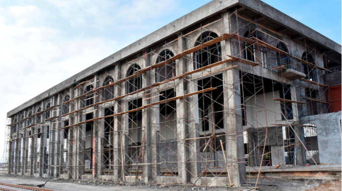 Ağdamda dəmir yolu və avtovağzal kompleksinin tikintisi bu il başa çatacaq - FOTO - VİDEO