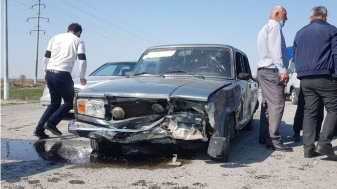 Ucarda 5 avtomobil toqquşub - FOTO