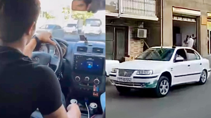 Xırdalanda “Khazar”la qayda pozan vəsiqəsiz sürücü - 77-RD-554    - VİDEO