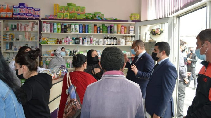 Balakəndə icra başçısı və polis rəisi reyd keçirdi  - FOTO