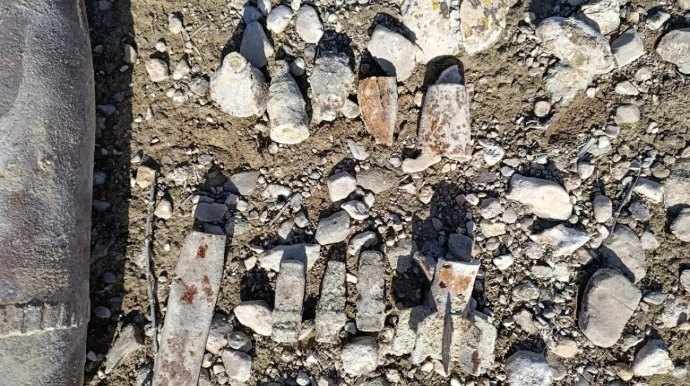 Naxçıvanda hərbi sursatlar aşkar edildi - VİDEO 