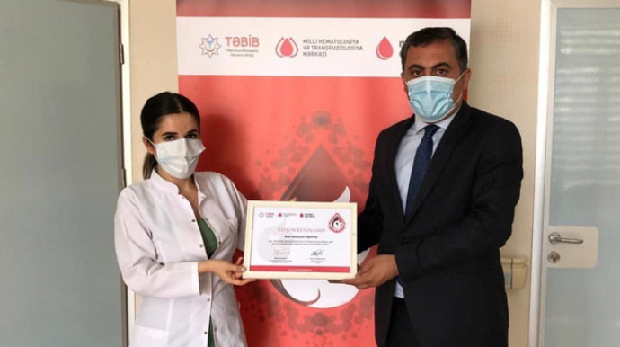 Mərkəzi Qan Bankı Bakı Nəqliyyat Agentliyinə təşəkkür edib