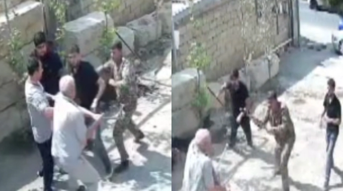 Abşeronda qonşular arasında kütləvi DAVA - ANBAAN GÖRÜNTÜ - VİDEO