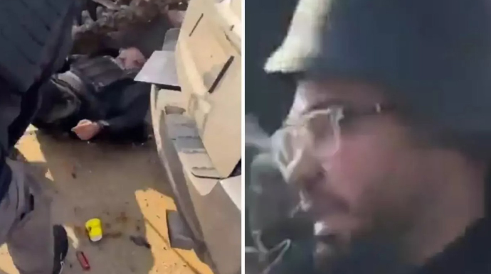 Canlı yayımda jurnalisti tank vurdu - VİDEO
