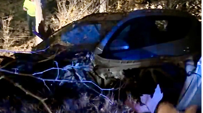 Şərurda yoldan çıxan “KIA” meşəliyə düşdü; sürücü xəsarət aldı - VİDEO