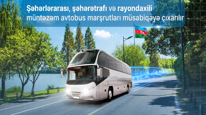 AYNA bir sıra müntəzəm avtobus marşrutlarını müsabiqəyə çıxarır