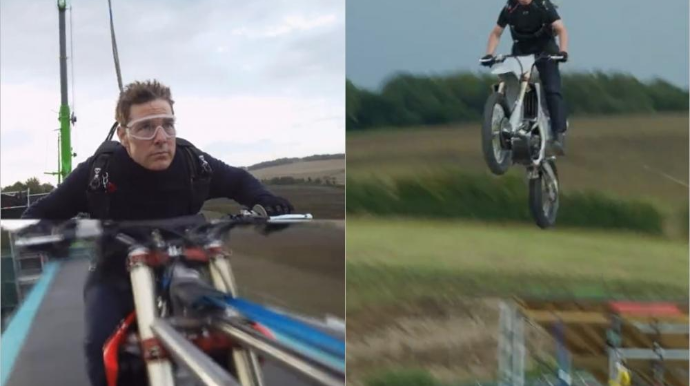 Tom Kruz karyerası ərzində ən təhlükəli fəndini göstərdi - VİDEO 