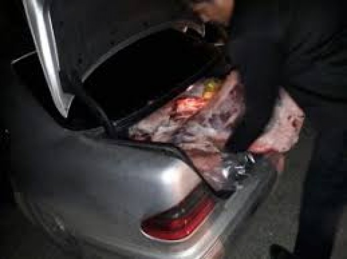 "Mercedes"dən 100 kq at əti aşkarlandı - Bakıda