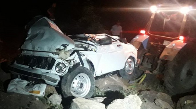 Göygöldə “Niva” aşdı: 3 nəfər xəsarət alıb - FOTO