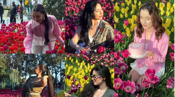 Bulvarda gülləri əzənlər məşhur blogerlər imiş - ADLAR - FOTOLAR 