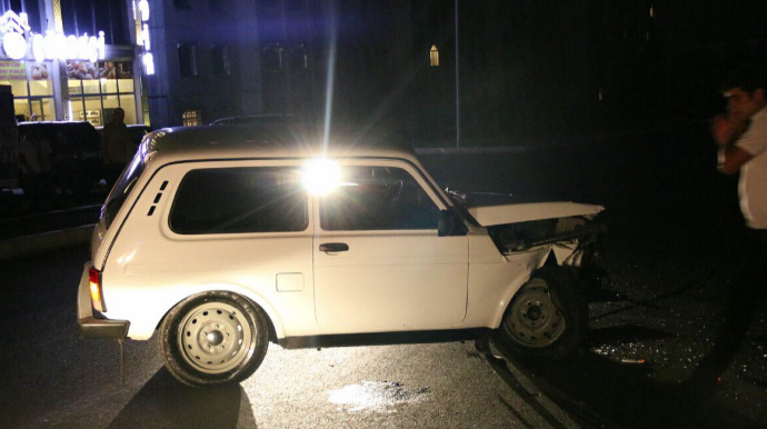 Naxçıvanda yol qəzası zamanı iki nəfər xəsarət alıb 