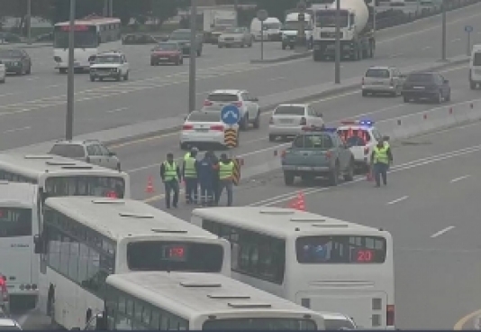 Ziya Bünyadov prospektində nəqliyyatın hərəkəti qismən məhdudlaşdırılıb