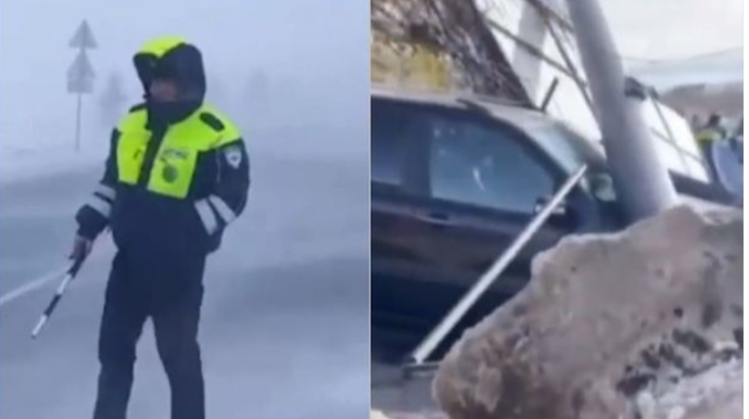 Azərbaycanla qonşu ölkələrdə də güclü külək fəsadlar törətdi  - VİDEO