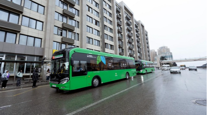 “Xaliq Faiqoğlu”  elektrik mühərrikli avtobusları sərnişinlərin xidmətinə verdi - FOTO