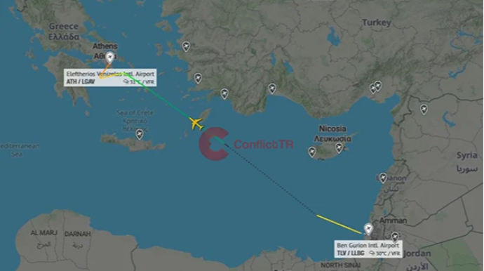 Netanyahunun təyyarəsi Yunanıstana təxliyə edildi 