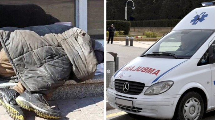 Bakıda halı pisləşən “bomj”a təcili yardım çağırıldı - Üzərindən GÖRÜN NƏ ÇIXDI? 